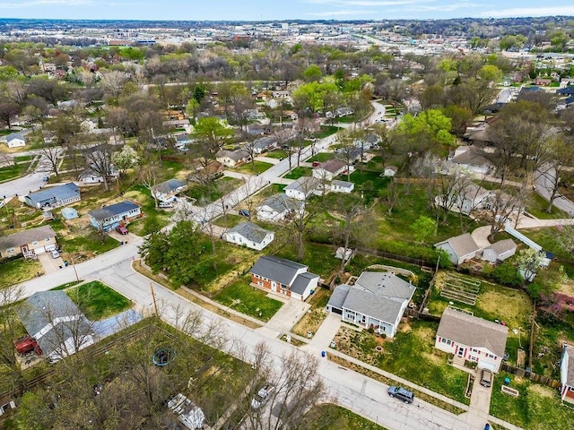 aerial view featuring a residential view