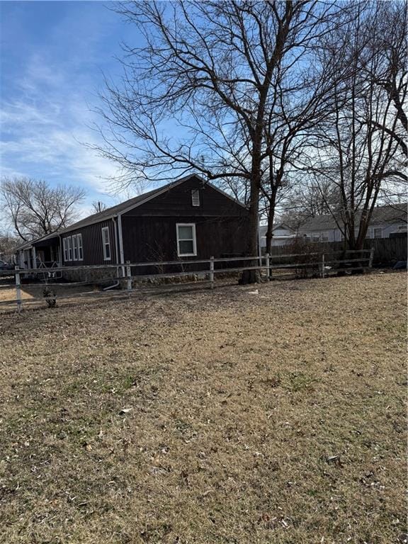 exterior space with fence