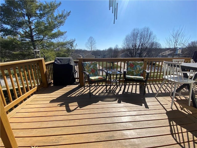 view of wooden terrace