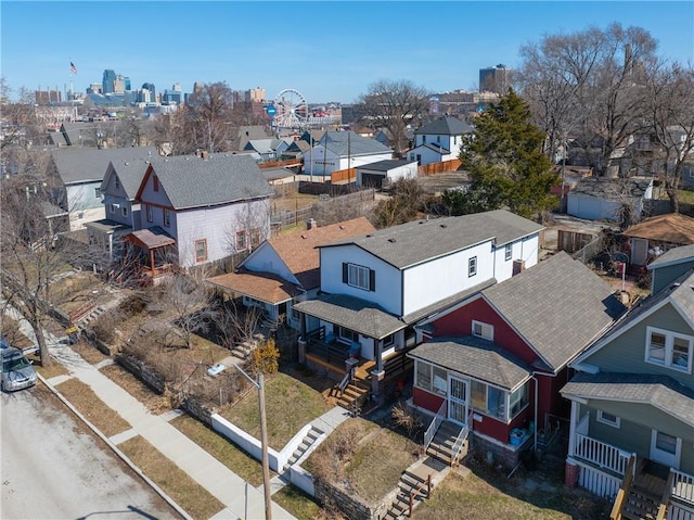 birds eye view of property featuring a residential view