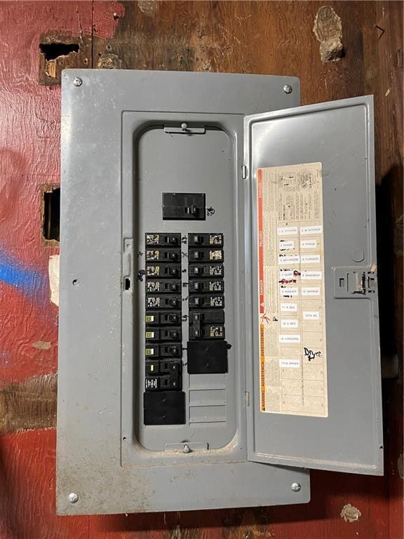 utility room featuring electric panel