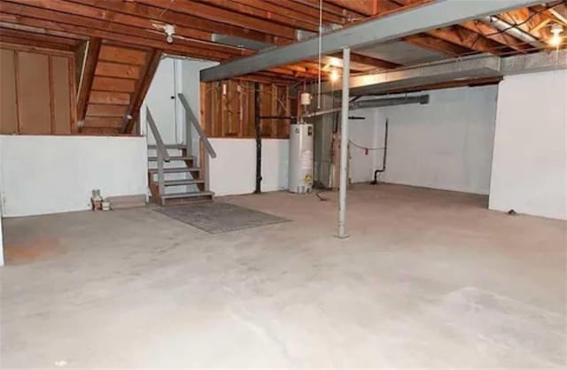 15905 W 152nd Ter, Olathe, KS 66062 - unfinished basement featuring water heater and stairs