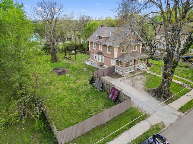 birds eye view of property