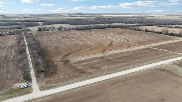 bird's eye view featuring a rural view