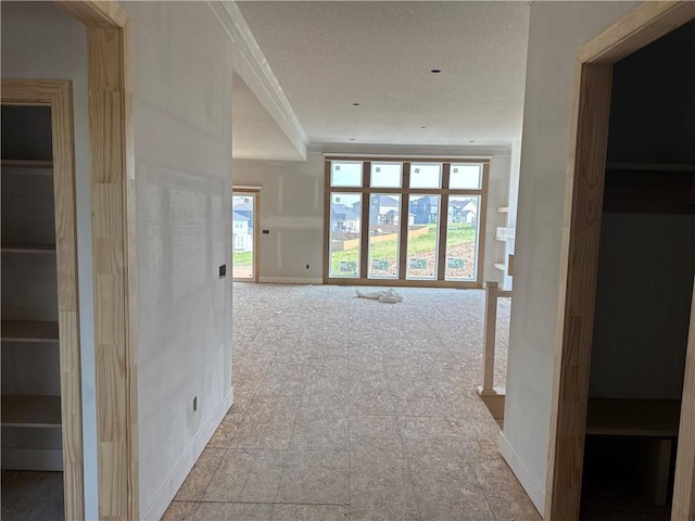 4524 N 86th Ter, Kansas City, MO 64156 - hall featuring healthy amount of natural light, baseboards, and crown molding