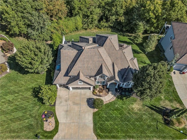 birds eye view of property