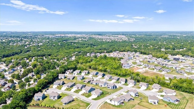 aerial view featuring a residential view