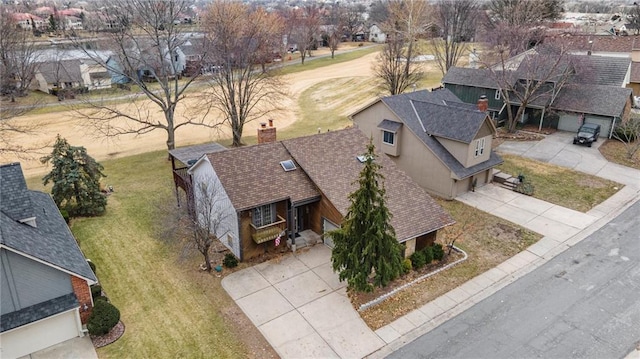 aerial view featuring a residential view