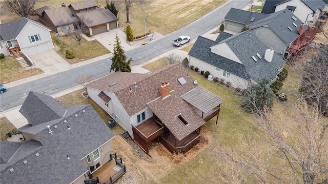 bird's eye view featuring a residential view