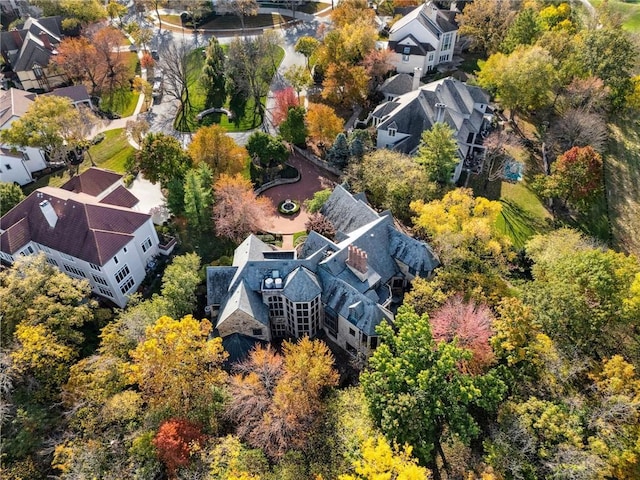 bird's eye view featuring a residential view