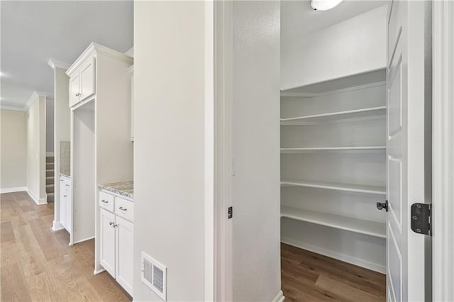 pantry featuring visible vents