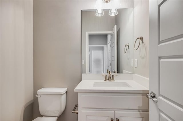 7009 NE 103rd St, Kansas City, MO 64156 - half bathroom with toilet and vanity