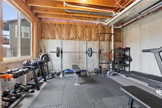 view of exercise room