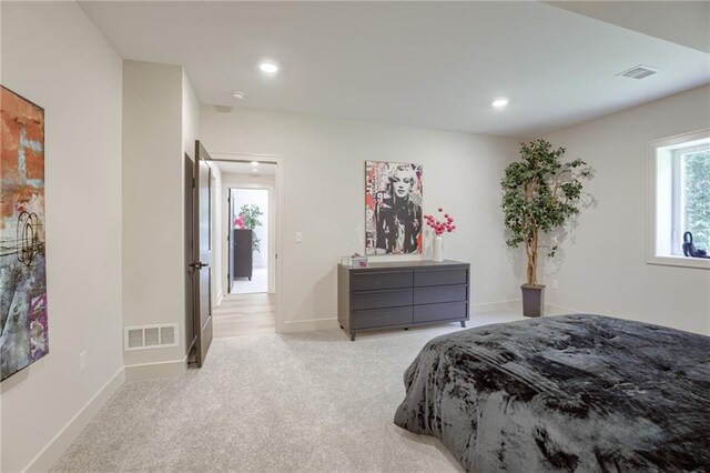 12435 NW Arbor Way, Platte City, MO 64079 - bedroom with light colored carpet and recessed lighting