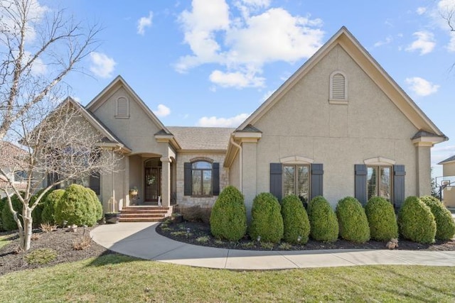 view of front of property with stucco siding