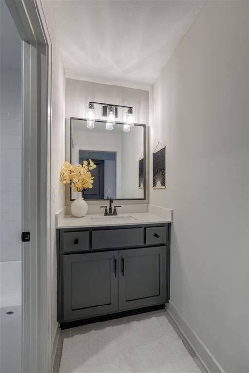 12455 N Arbor Way, Platte City, MO 64079 - bathroom featuring vanity and baseboards