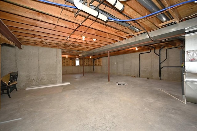 view of basement