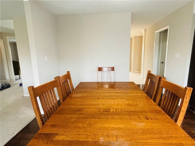 view of dining room