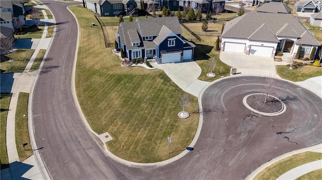 drone / aerial view featuring a residential view