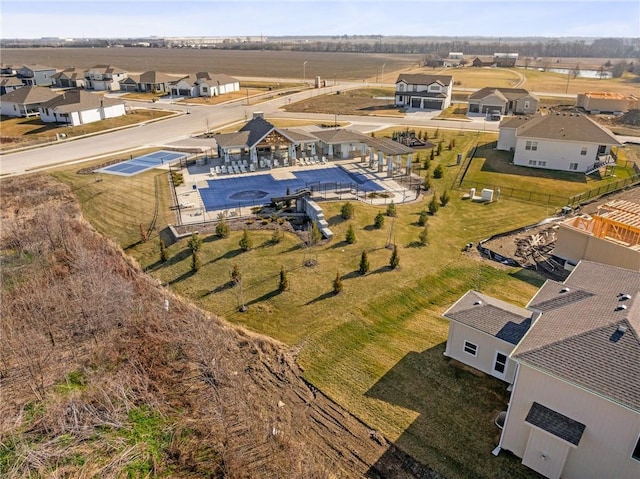 aerial perspective of suburban area