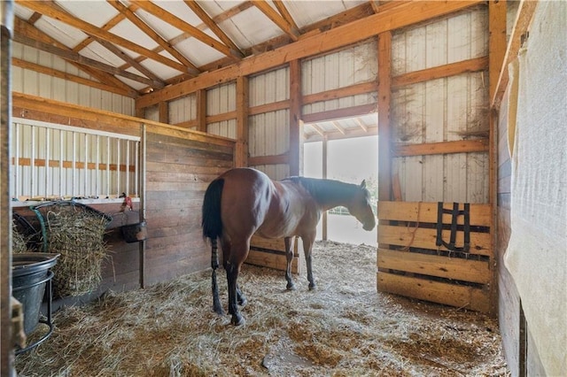 view of horse barn