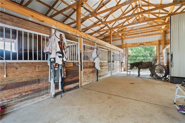 view of horse barn