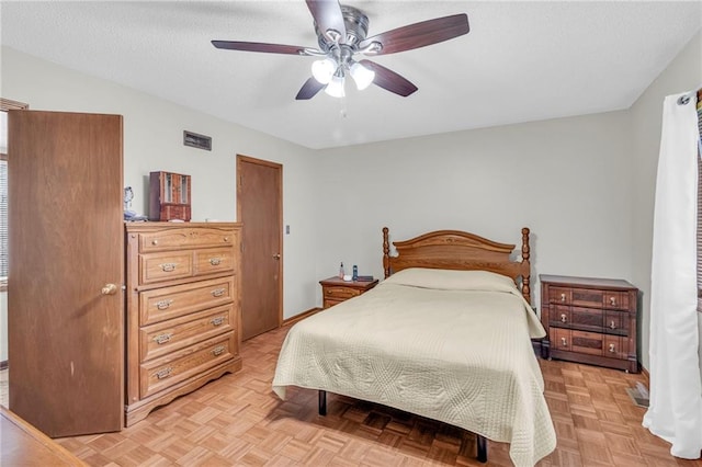 756 NW S Shore Dr, Lake Waukomis, MO 64151 - bedroom featuring ceiling fan