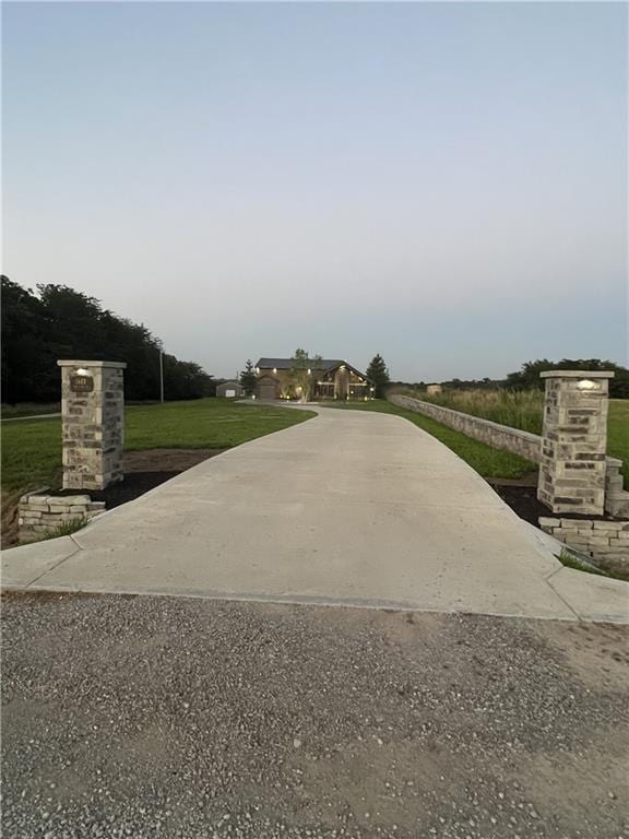 view of road featuring driveway