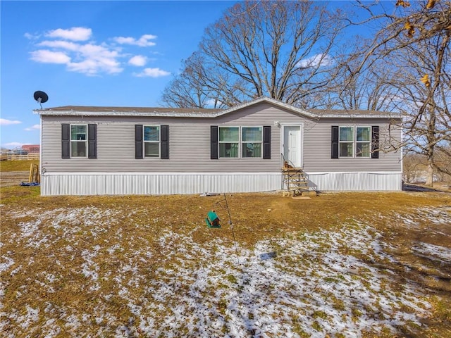 view of manufactured / mobile home