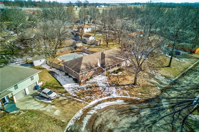 birds eye view of property featuring a residential view