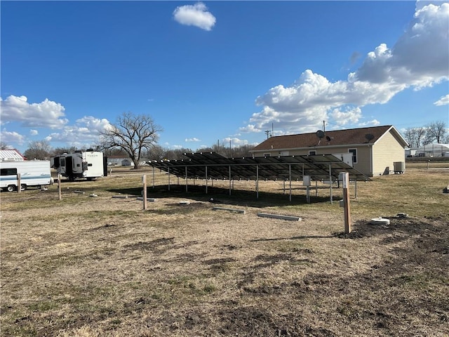 view of yard with cooling unit