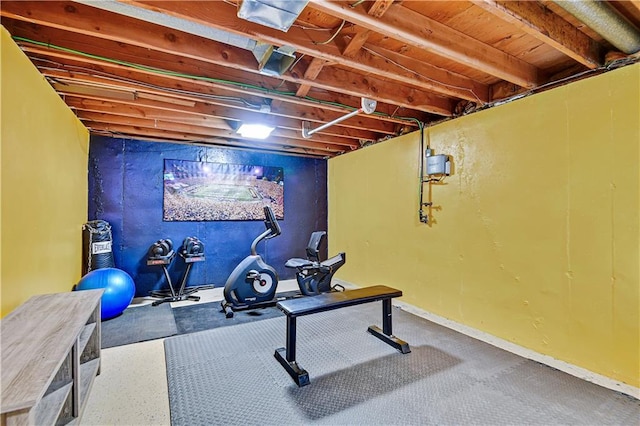 view of exercise room