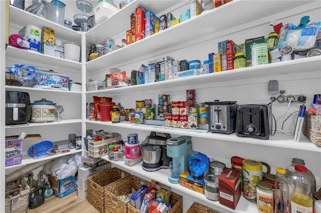 view of pantry