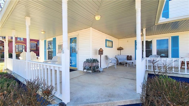 view of patio / terrace with a porch