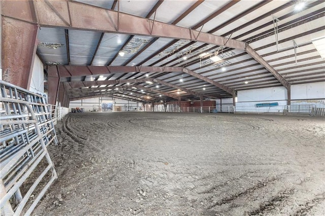 view of horse barn