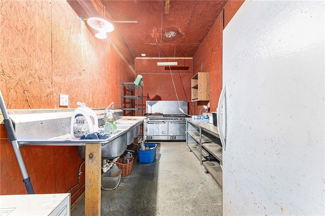 miscellaneous room featuring concrete flooring