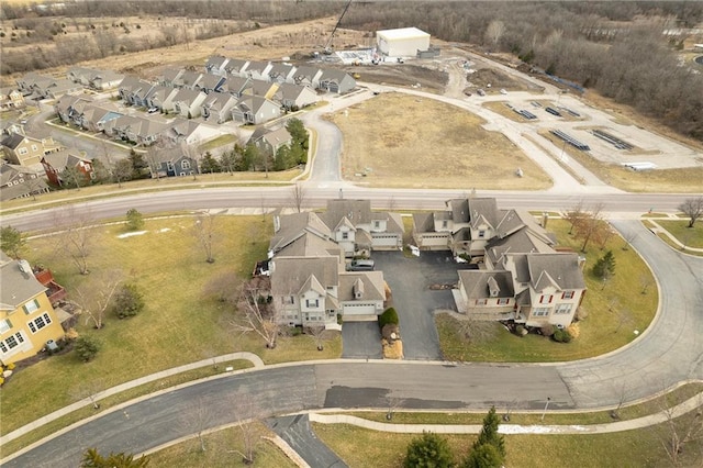 drone / aerial view featuring a residential view