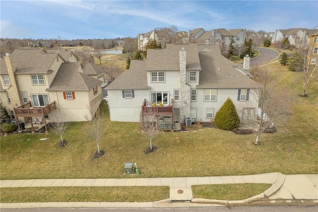 bird's eye view featuring a residential view