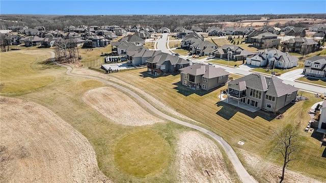 bird's eye view featuring a residential view