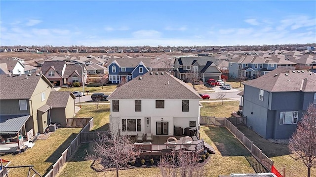 birds eye view of property featuring a residential view