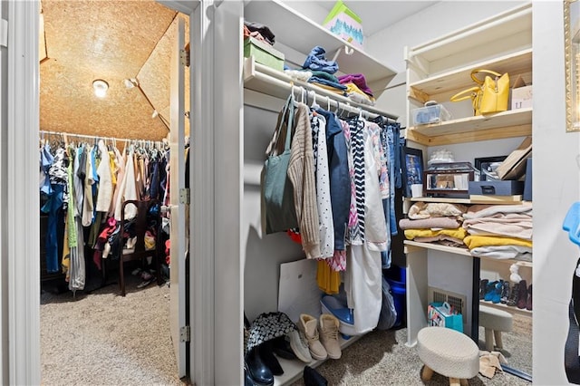 132 The Woodlands Dr, Gladstone, MO 64119 - walk in closet with carpet floors