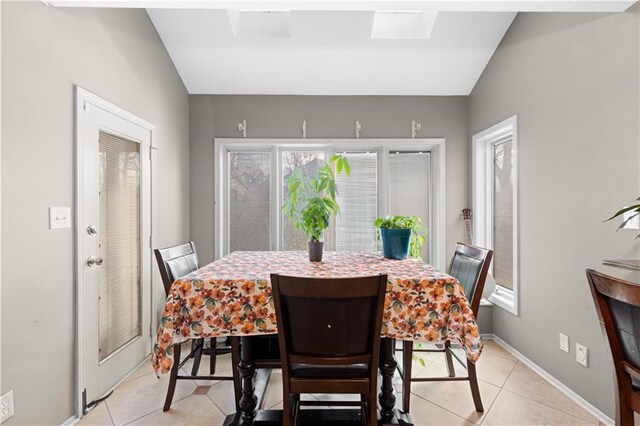 132 The Woodlands Dr, Gladstone, MO 64119 - dining area featuring baseboards and light tile patterned floors