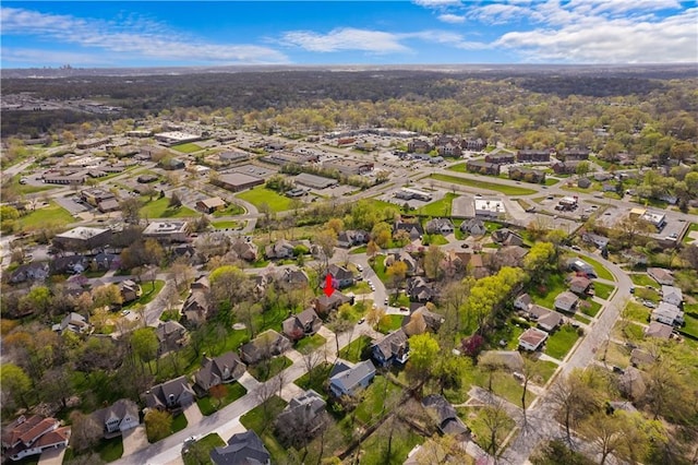 132 The Woodlands Dr, Gladstone, MO 64119 - birds eye view of property featuring a residential view