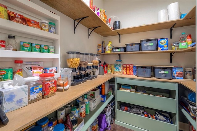 view of pantry