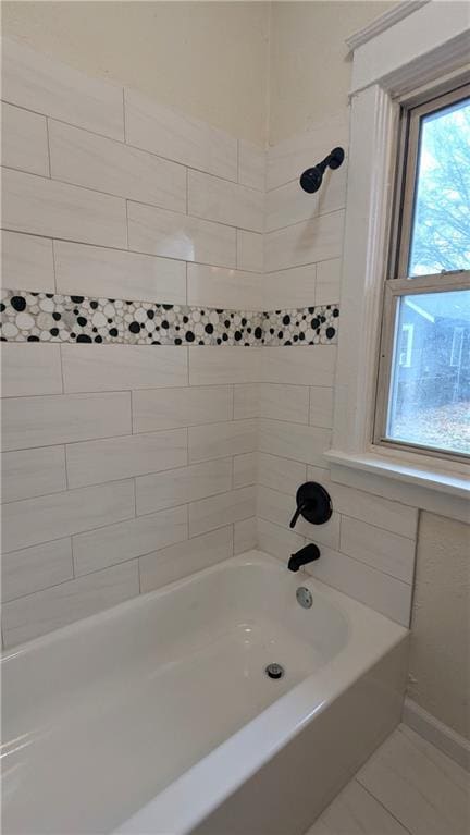 full bathroom with shower / bath combination