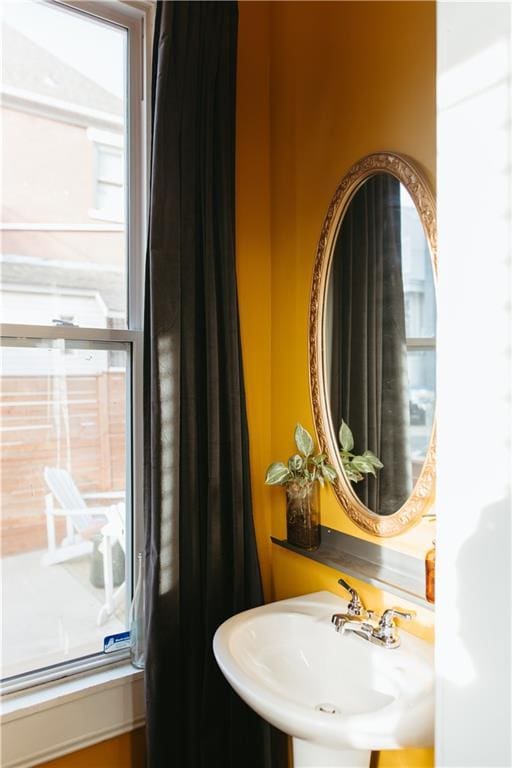 bathroom with a sink