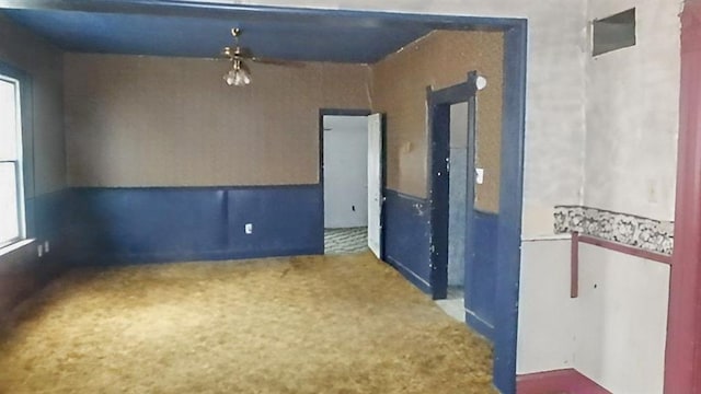 view of carpeted empty room