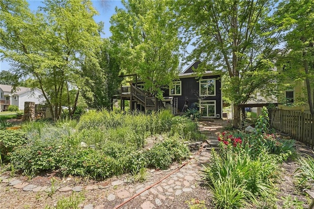14953 W 124th Ter, Olathe, KS 66062 - view of yard with a deck and stairs