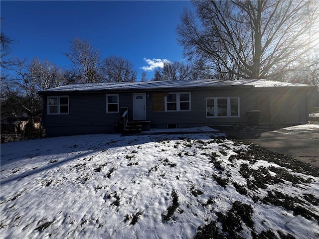 view of ranch-style home