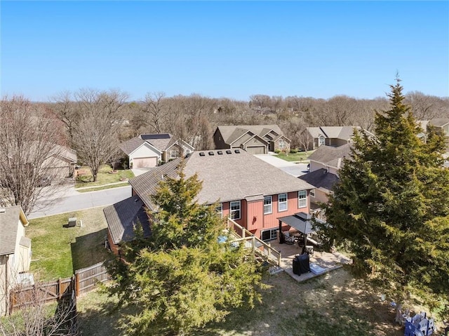 birds eye view of property featuring a residential view